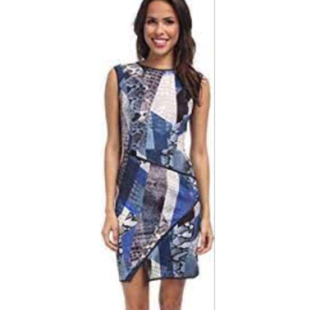 ABS Blue Abstract Dress
